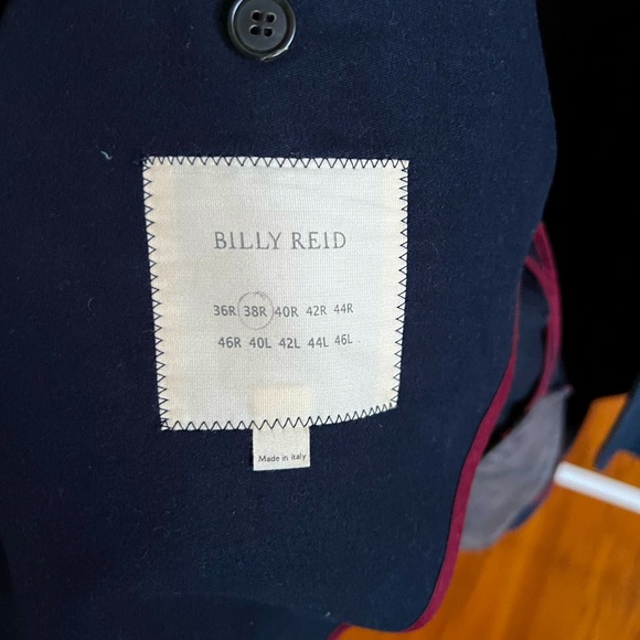 Billy Reid Felt Blazer (Custom Made) in Navy Blue - Picture 3 of 6